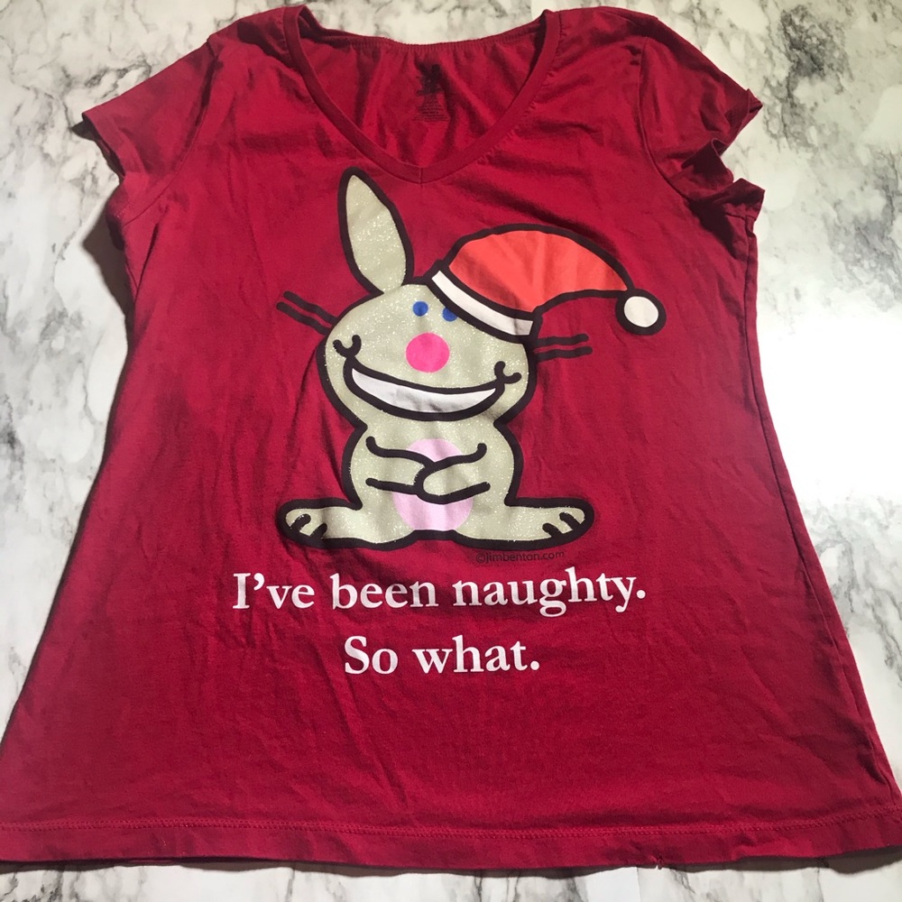Christmas TShirt XL Red; I’ve Been Naughty so what